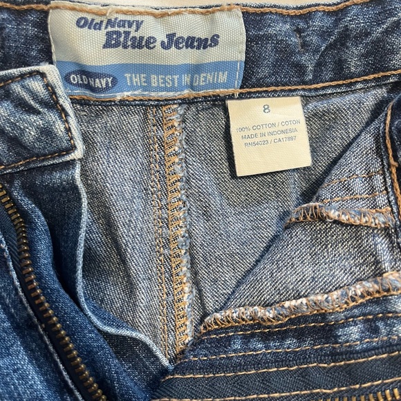 Vintage Old‎ Navy Blue Jeans Shorts, Size 8. 100% Cotton - Picture 3 of 6